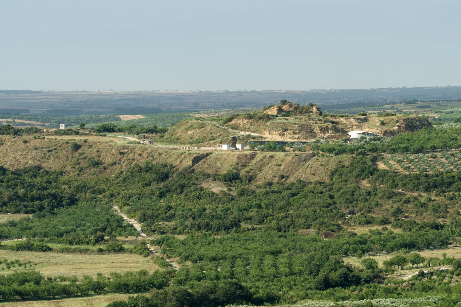 Kasta tumulus seen from Amphipolis, July 2019.